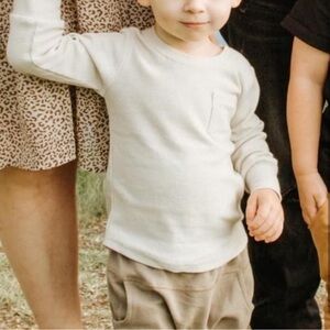 Little bipsy waffle shirt